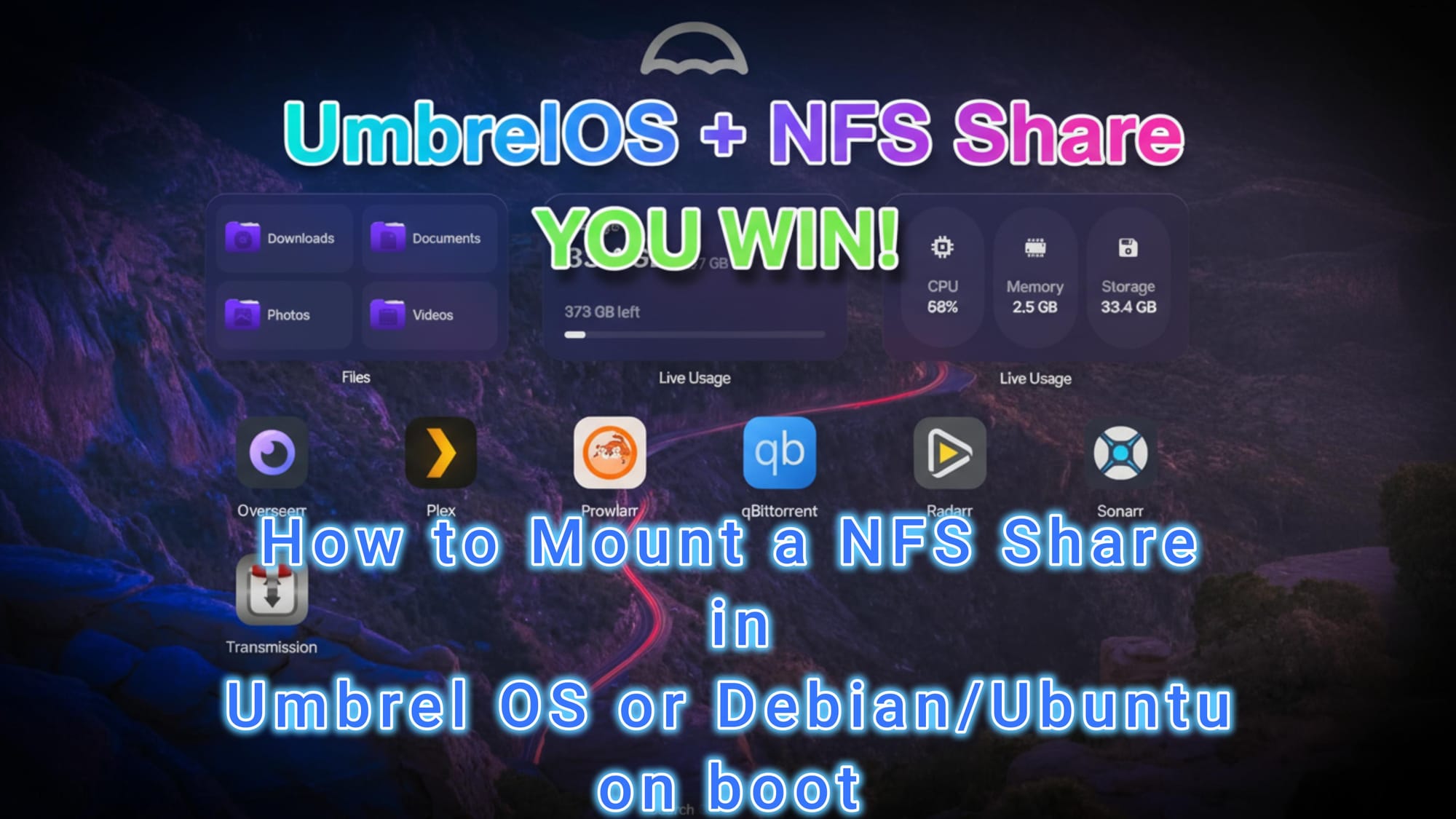 UmbrelOS + NFS Share = ULTIMATE ALL IN ONE 🔥#NFS #UMBRELOS